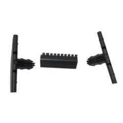 Custom plastic bar hanger holder for clothes transportation