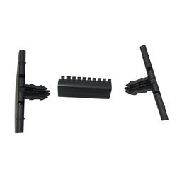 Custom plastic bar hanger holder for clothes transportation