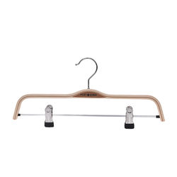 Cheap Wooden Laminated Hangers With Clips