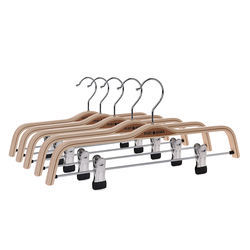 Cheap Wooden Laminated Hangers With Clips