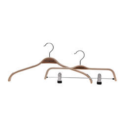 Cheap Wooden Laminated Hangers With Clips