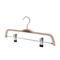 Cheap Wooden Laminated Hangers With Clips