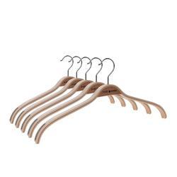 Laminated non-slip thin wooden hangers