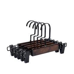 Custom antique children trouser clamp wooden pants hangers