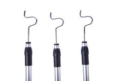 Retractable hanging poles clothes hanger fork