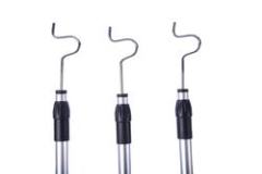 Retractable hanging poles clothes hanger fork