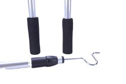 Retractable hanging poles clothes hanger fork