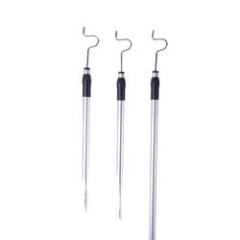 Retractable hanging poles clothes hanger fork