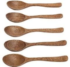 New design High Quality custom natural wenge wooden soup spoon
