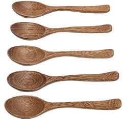 New design High Quality custom natural wenge wooden soup spoon
