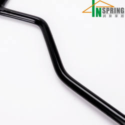 Special black metal space save dress hanger