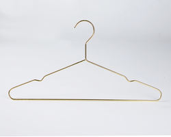 Whosale Gold Metal hanger Wire Clothes Hanger golden hanger