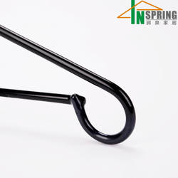 Special black metal space save dress hanger