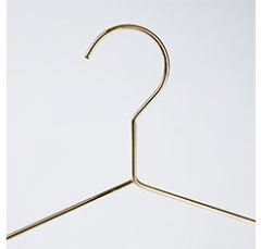 Whosale Gold Metal hanger Wire Clothes Hanger golden hanger