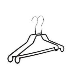 Special black metal space save dress hanger