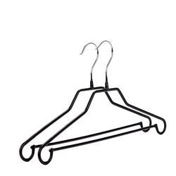 Special black metal space save dress hanger