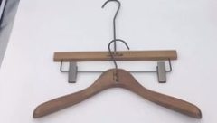 Wooden suit clothes hanging custom hangers