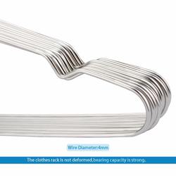 Stainless Steel Strong Metal Wire Hangers Clothes Hangers 16 Inch