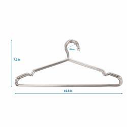 Stainless Steel Strong Metal Wire Hangers Clothes Hangers 16 Inch