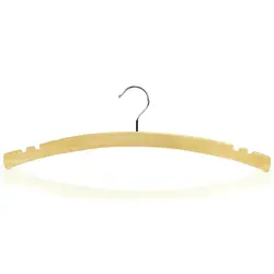 crescent shaped wooden coat hangers