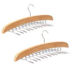 Inspring Household Factory 24 Bar Wooden Tie Magic Hangers