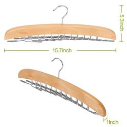 Inspring Household Factory 24 Bar Wooden Tie Magic Hangers
