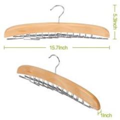 Inspring Household Factory 24 Bar Wooden Tie Magic Hangers