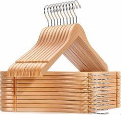 Wholesale Free Logo Wooden Custom Suit hanger