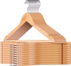 Wholesale Free Logo Wooden Custom Suit hanger
