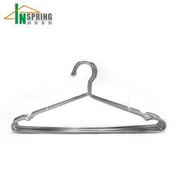 Inspring stainless steel clothes metal wire hanger for sale