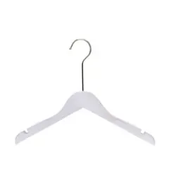 White kids children wooden hangers