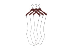 Custom logo wooden clothes swimwear hangers