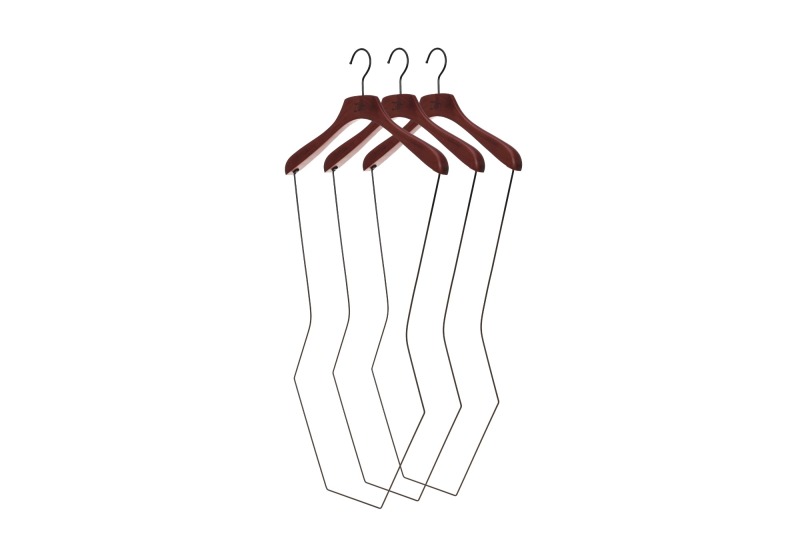 Custom logo wooden clothes swimwear hangers
