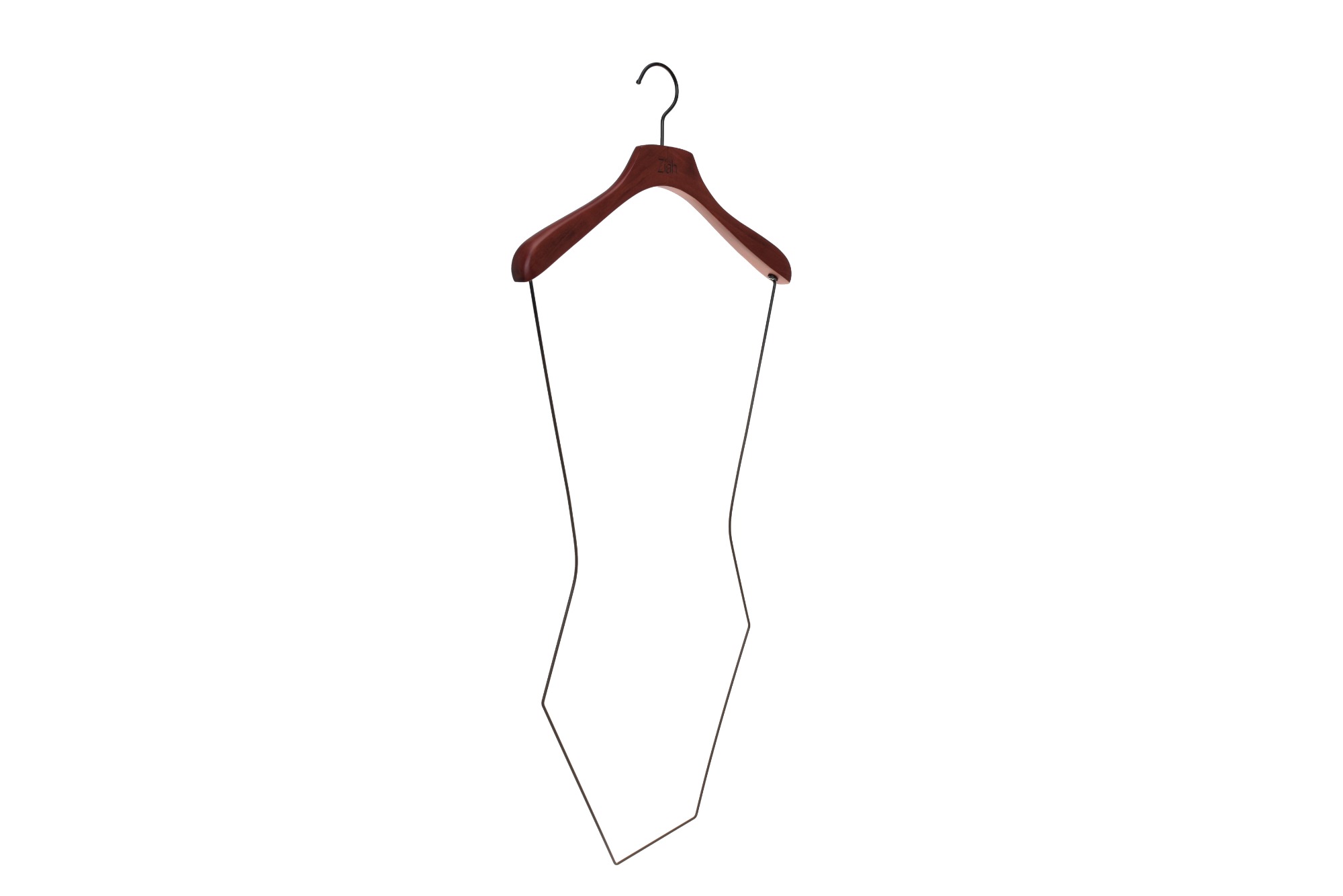 Custom logo wooden clothes swimwear hangers