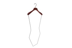 Custom logo wooden clothes swimwear hangers