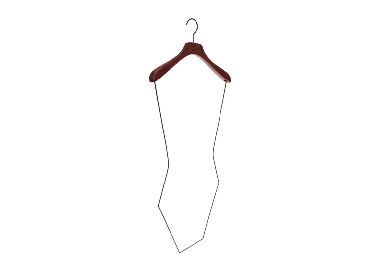 Custom logo wooden clothes swimwear hangers