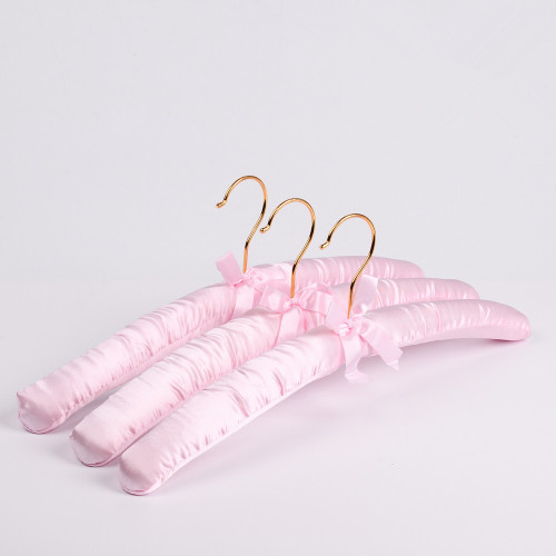Satin padded best hangers for no shoulder marks