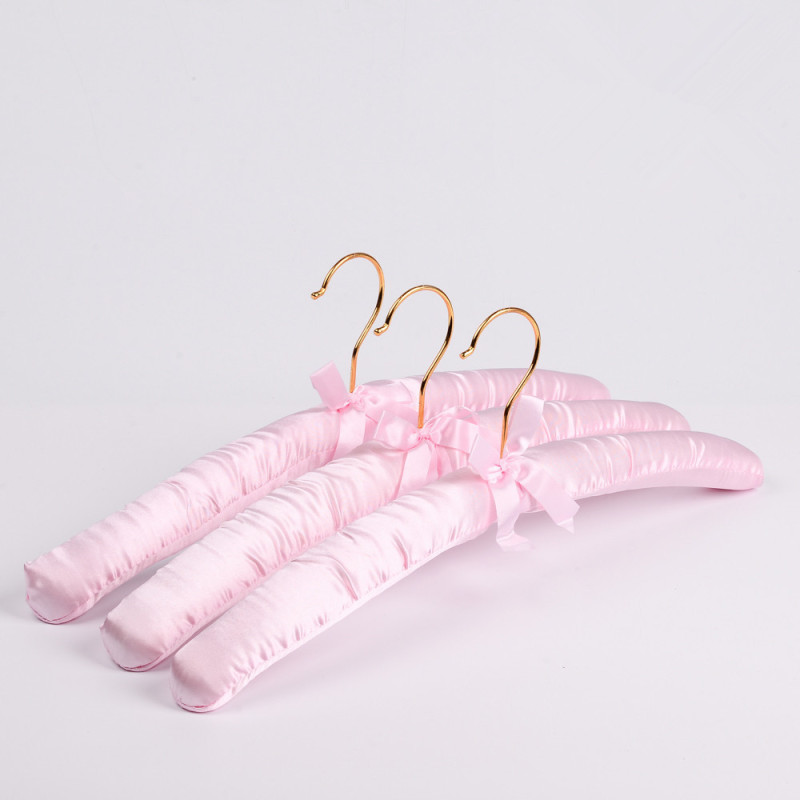 Satin padded best hangers for no shoulder marks