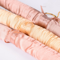 Custom satin cloth rack with gold hook