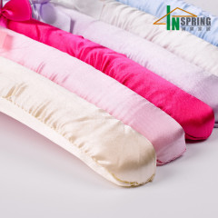 Popular exquisite Satin padded hangers beautiful indoor hanger for clothes Dress