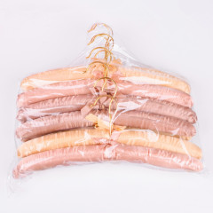 Custom satin cloth rack with gold hook