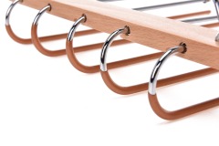 Inspring custom wood hanger pants multi-layers hanger magic hanger