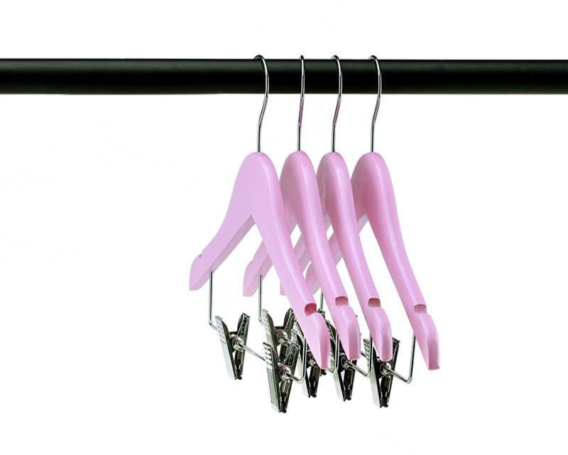 childrens wooden hangers with clips