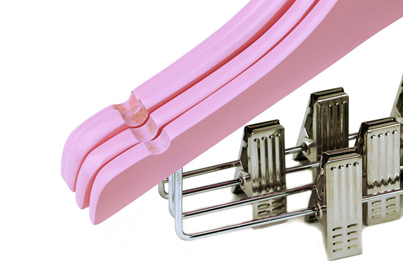 Custom color Wooden Childrens Hangers with Clips