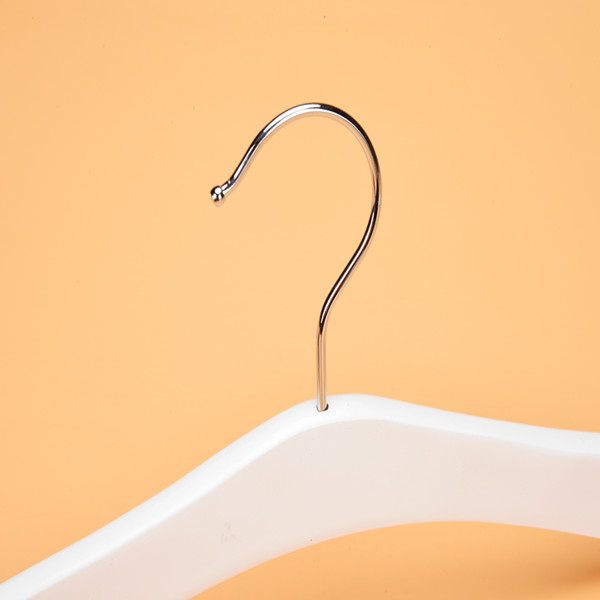 Kids white wooden hangers baby clothes hanger