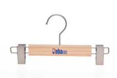 Childrens clothes wooden suit hangers