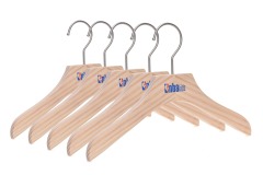 Childrens clothes wooden suit hangers