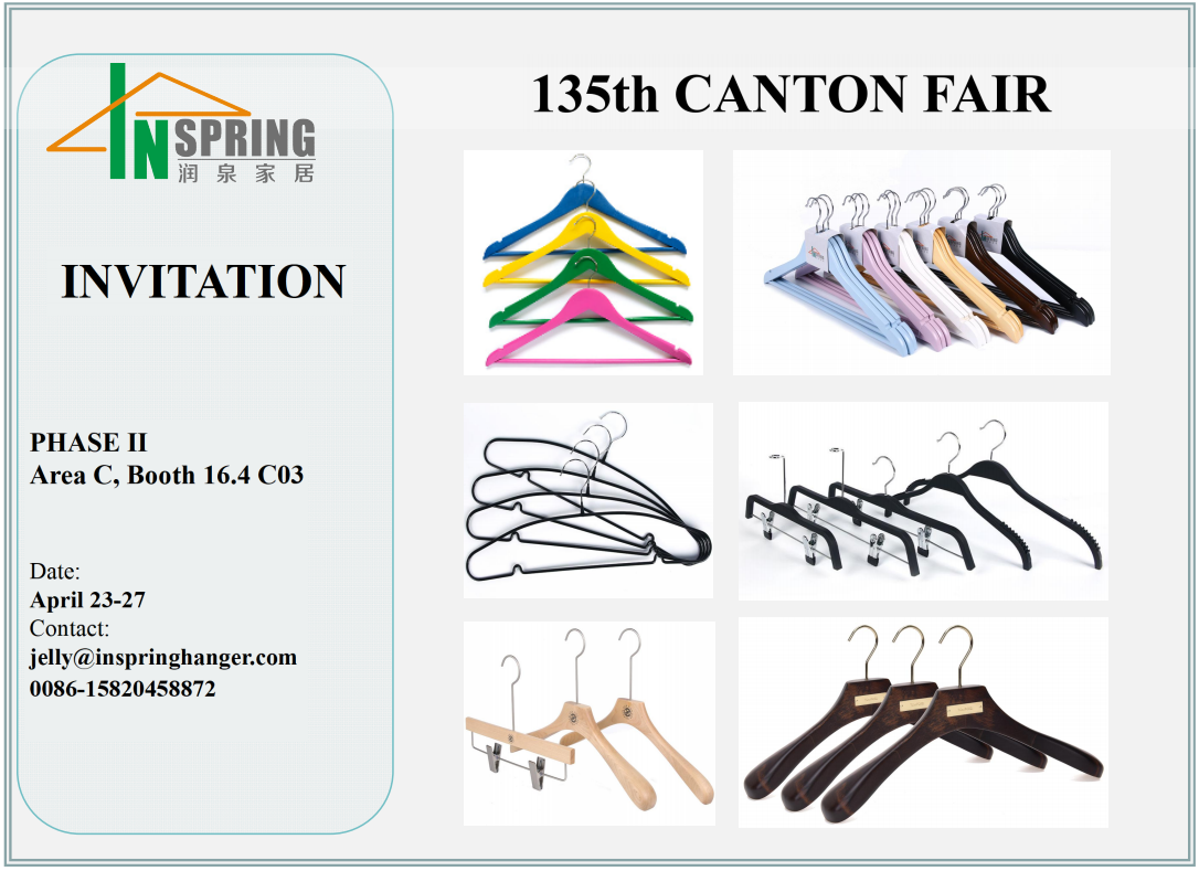 Inspring Hanger invite you to the coming 135 Canton Fair