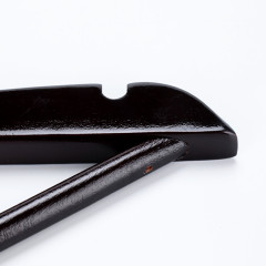 Natural Lotus Black Custom Wood Clothes Hangers