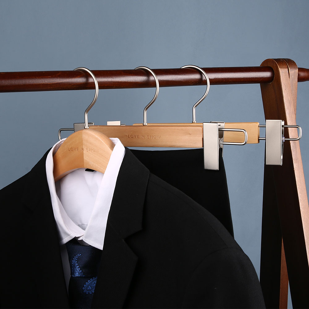custom pant hangers with clips